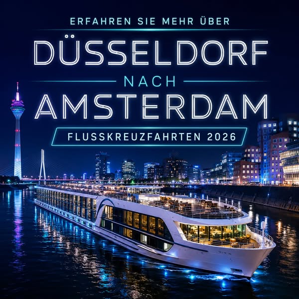 Flusskreuzfahrt Düsseldorf–Amsterdam: Entlang des Rheins