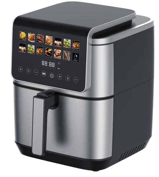 Heavy Duty 8.5L Electric Deep Fryer 2100W Upper and Lower Heating 304 Stainless Steel Element LED GS CE CB Certified Bulk OEM