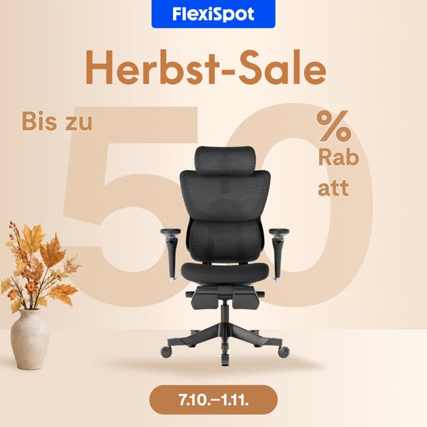 Ergonomische Bürostühle bis zu 50% Rabatt