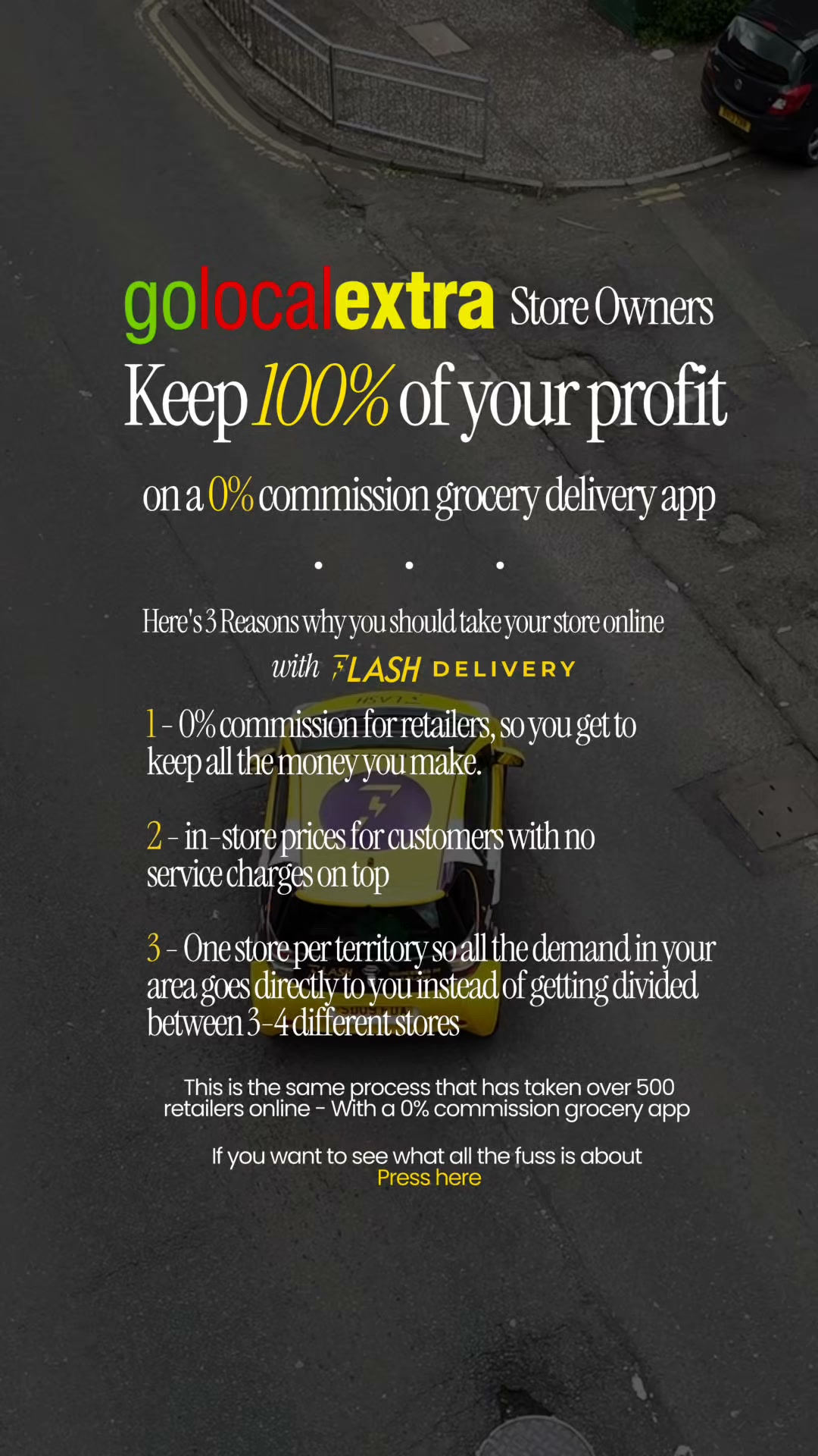0% Commission Grocery Delivery App