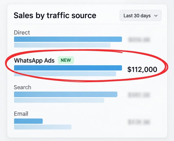 WhatsApp Ads — Done For You, 12-14X ROAS