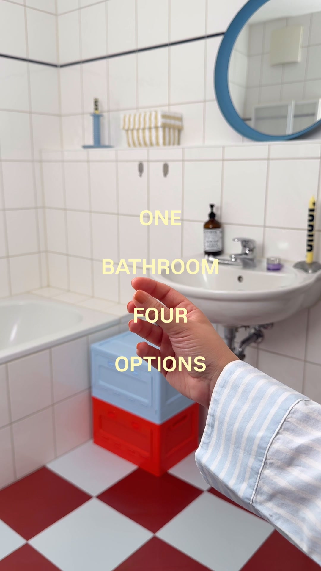 Add a touch of color to your bathroom