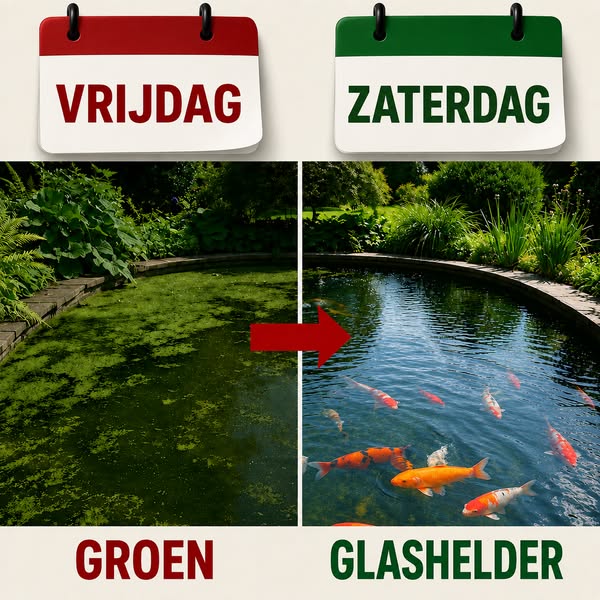 Groen water? Morgen niet meer.