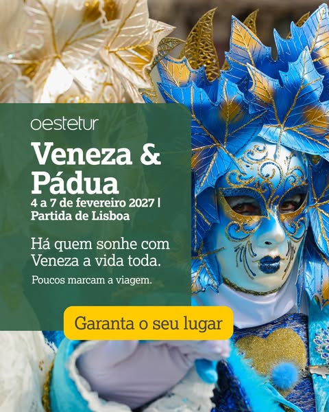 Em fevereiro, o Carnaval de Veneza não passa só na televisão. Passa à sua frente.