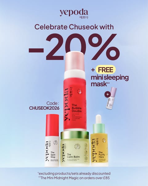 20% + free mini sleeping mask