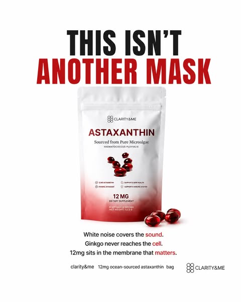 Clinically Dosed Astaxanthin — No Fillers, Just Results