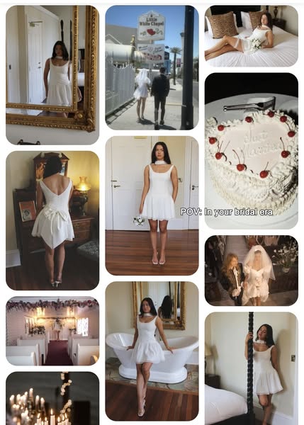 White Mini Lady Dress with Detachable Bow