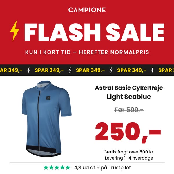 Flash sale: Cykeltrøje for 250