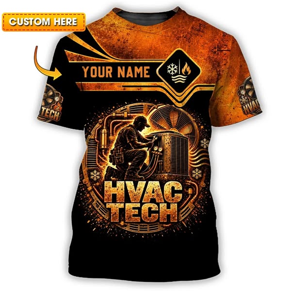 Personalized HVAC Shirt with Your Name