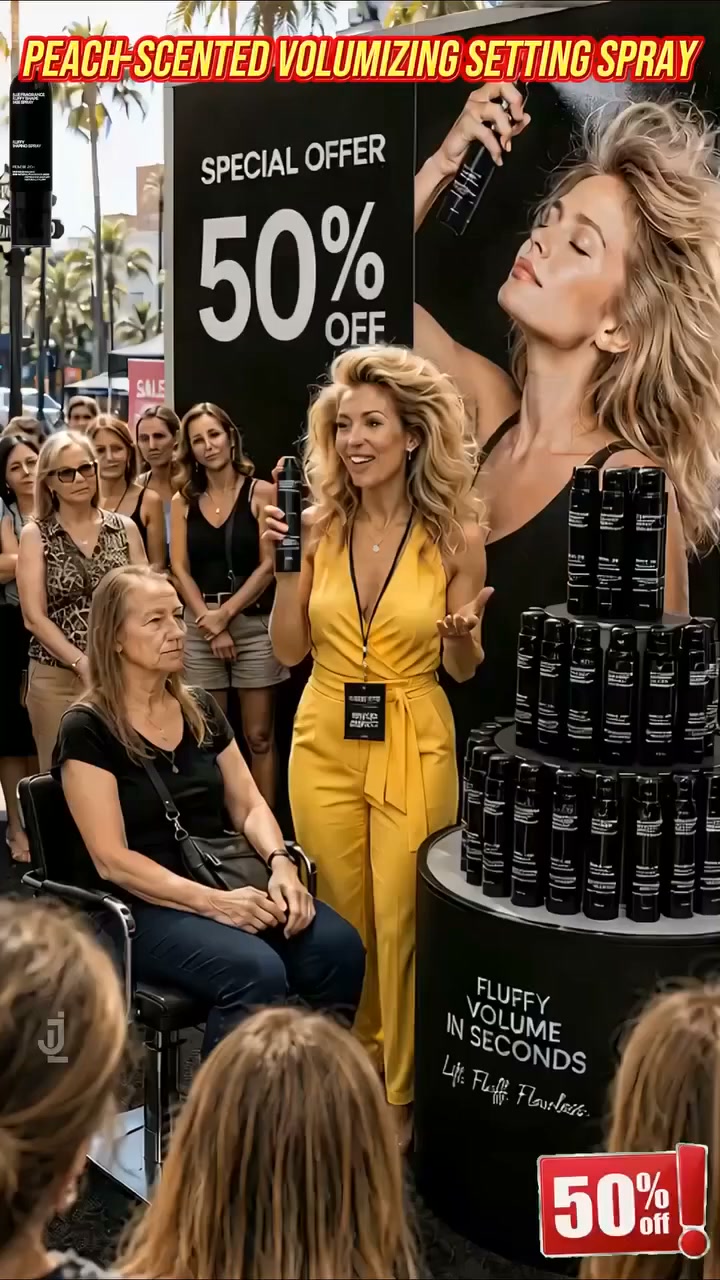 49% OFF! Peach-Scented Volumising & Setting Hair Spray | Lightweight Hold & Bouncy Volume | Long-Lasting Style Without the Heavy Feel