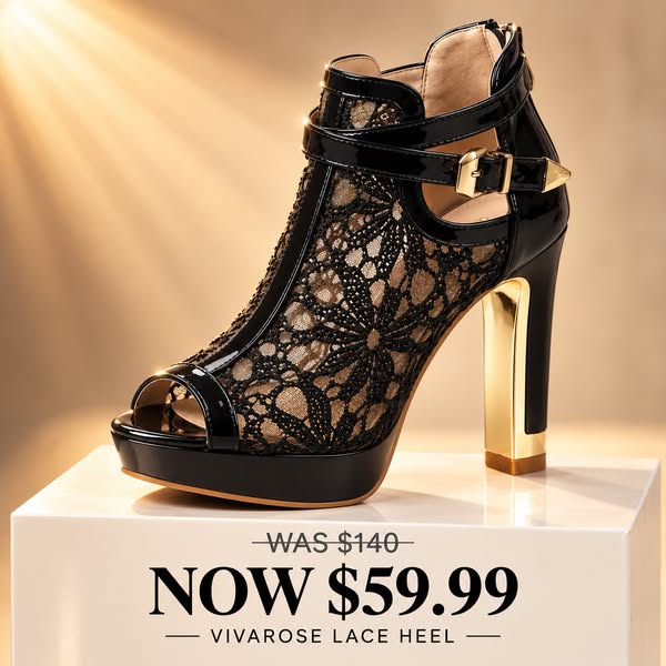 Vivarose Lace Heel