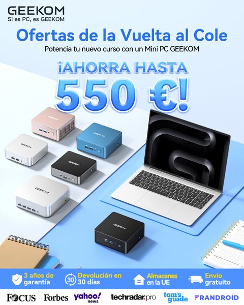 ¡Ahorra hasta 550 € en GEEKOM!