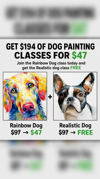 Buy One Watercolor Course Get The Other FREE