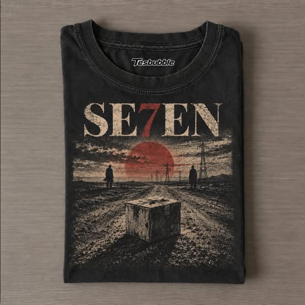 Shop Now-Se7en classic horror movie t-shirt
