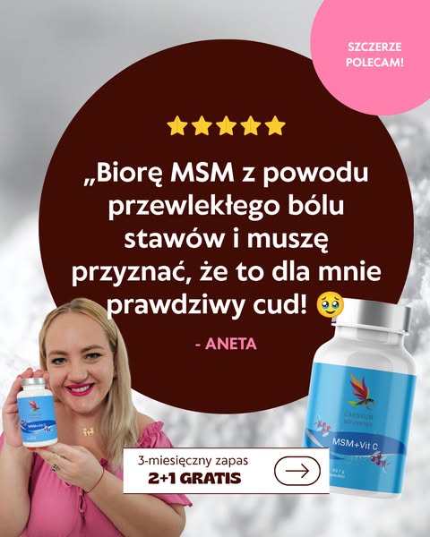 „Te naturalne kapsułki uwolniły mnie od ciągłego bólu!”