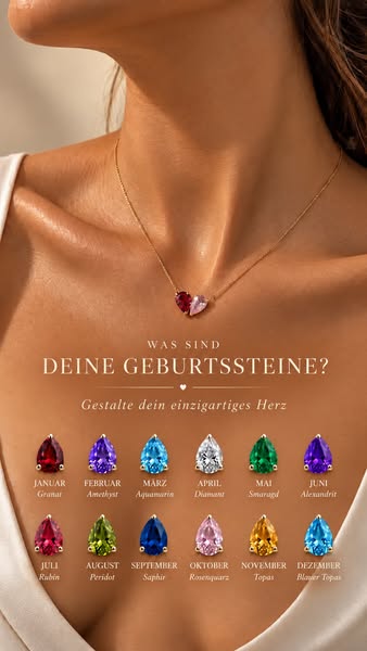 Welche beiden Geburtssteine wirst du wählen?