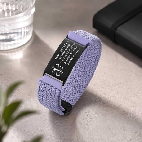 Personalized Waterproof Sport Medical Alert Adjustable Bracelet