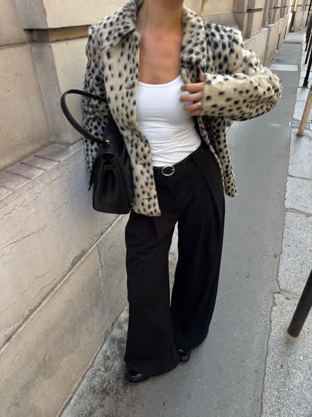 Ferryhill Faux Fur Bambi Jacket — Snow Leopard