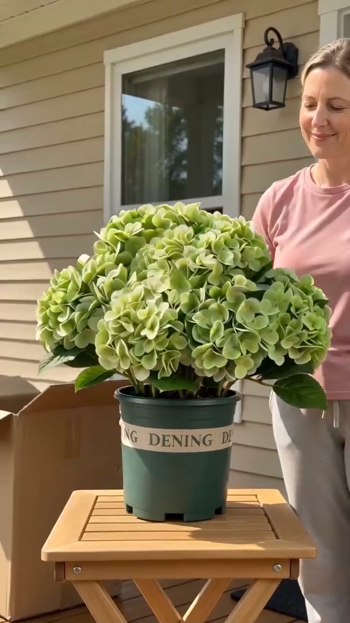 Künstliche Hortensienblüten für den Außenbereich