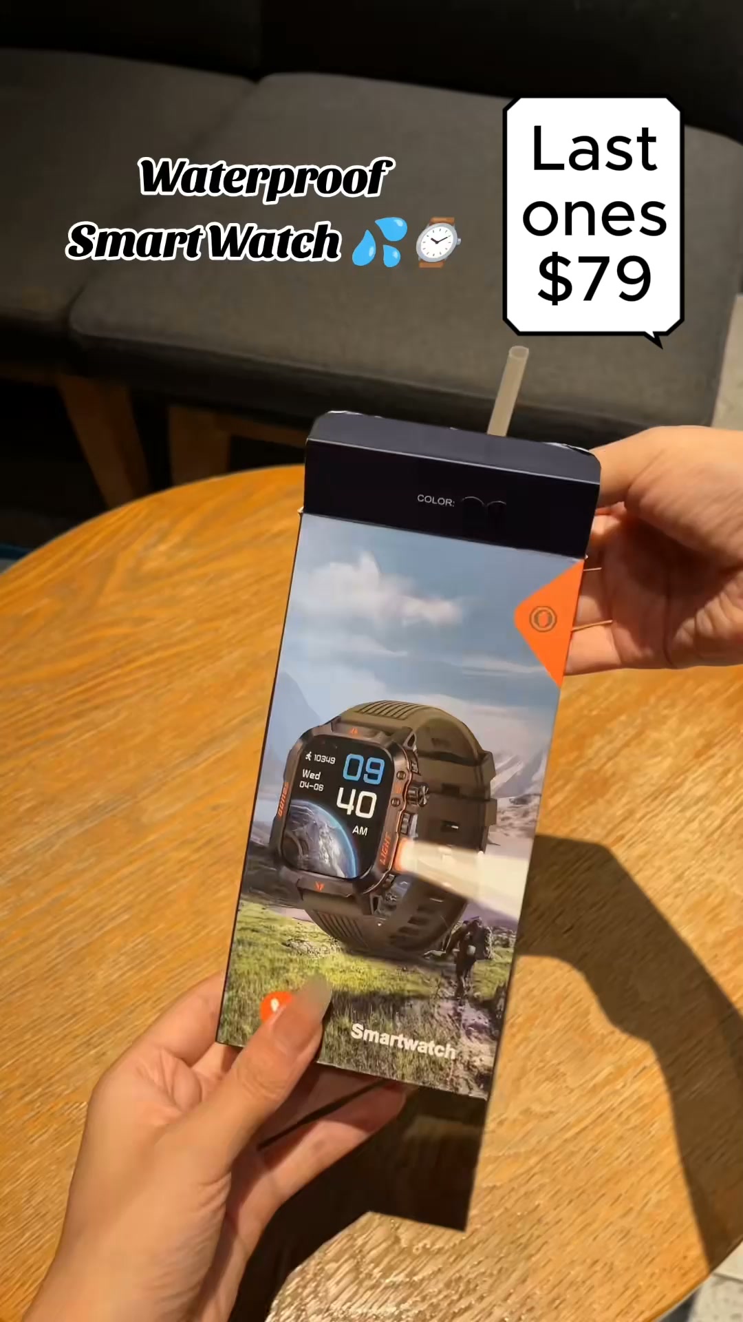 $79. GPS. 21-Day Battery. Waterproof. Calls & Notifications on your wrist. Health tracking 24/7.