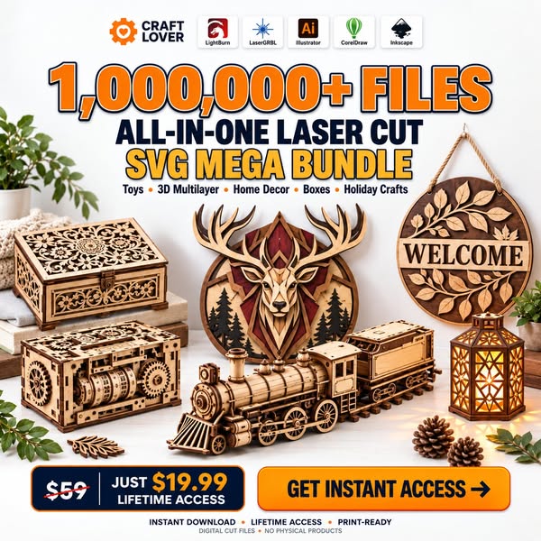 1,000,000 Laser Cut Files Mega Bundle Set