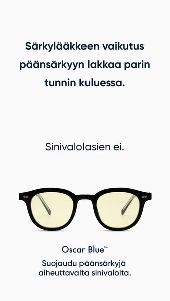 Toimistotyön "suojalasit"