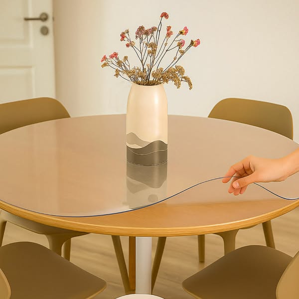 Rond Transparant Tafelzeil 2mm