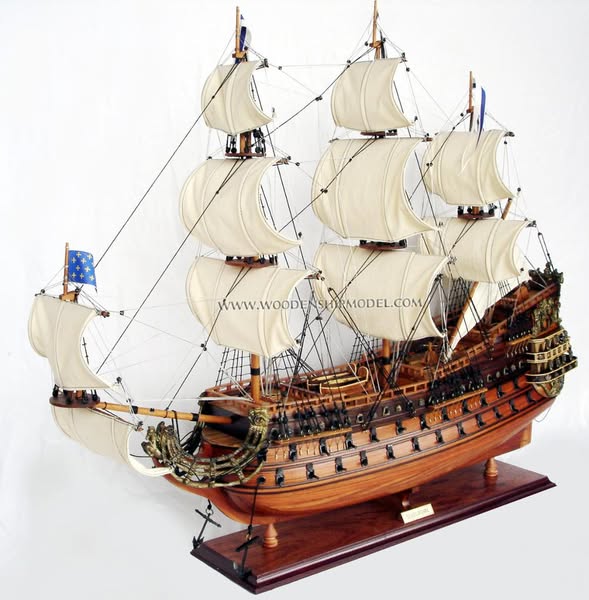 GIA NHIEN LE SOLEIL ROYAL Wooden Nautical Tall Ship Model TS0011W Vietnam Decorative Gift for Ship Lovers