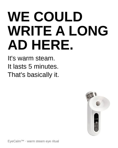 EyeCalm™ Steam Ritual