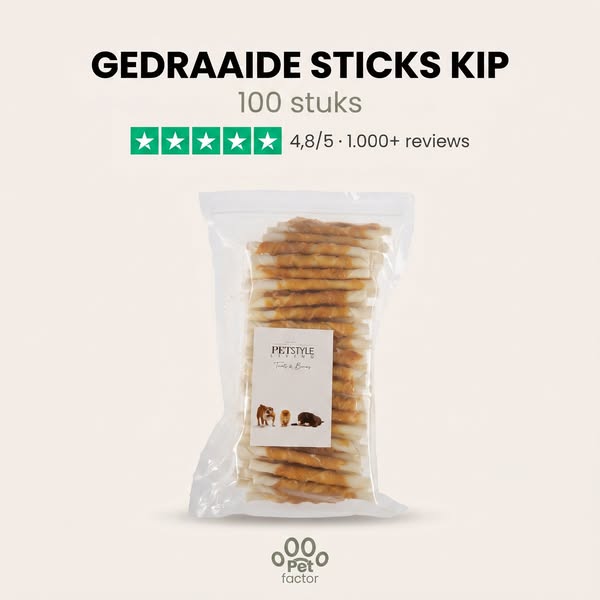 Gedraaide Sticks Kip