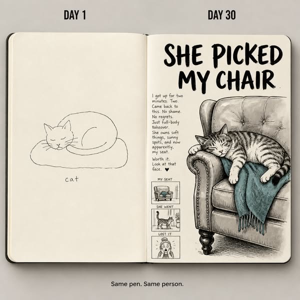 Sketch Life's Little Moments with Just a Pen