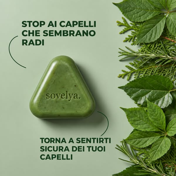 Sapone Coreano per la Crescita dei Capelli — Ferma la Caduta con 12 Erbe