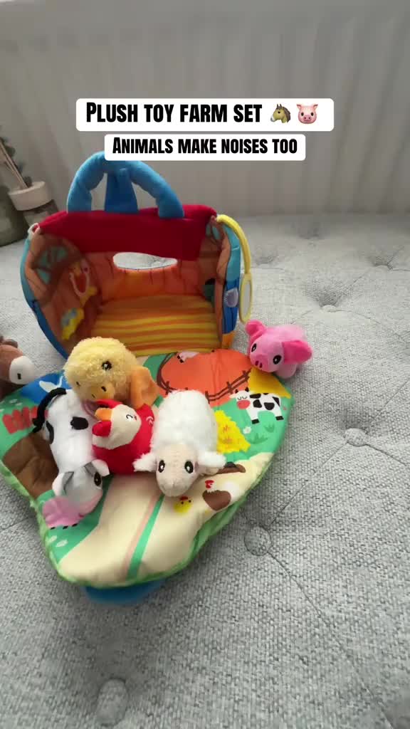 Surprise Barn with Stuffed Farm Animals
