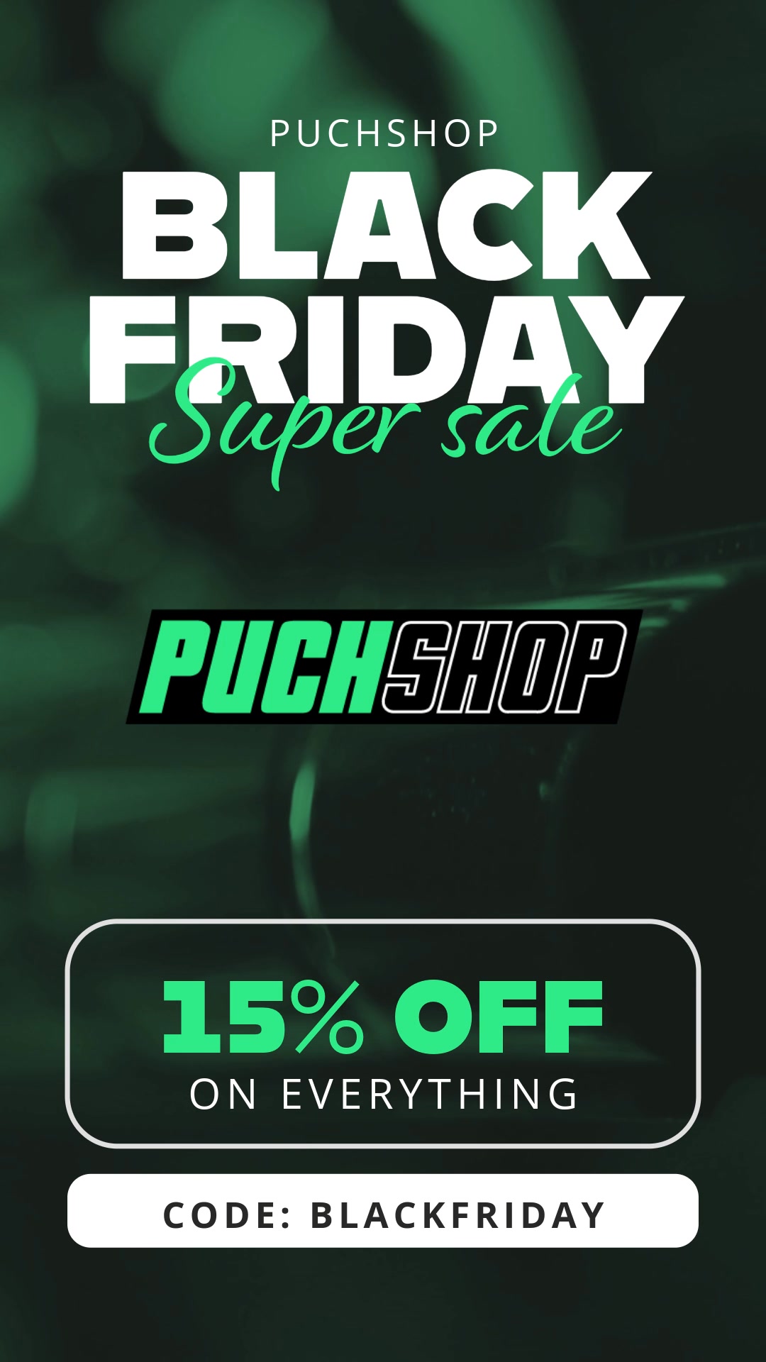 15% Korting met code BLACKFRIDAY