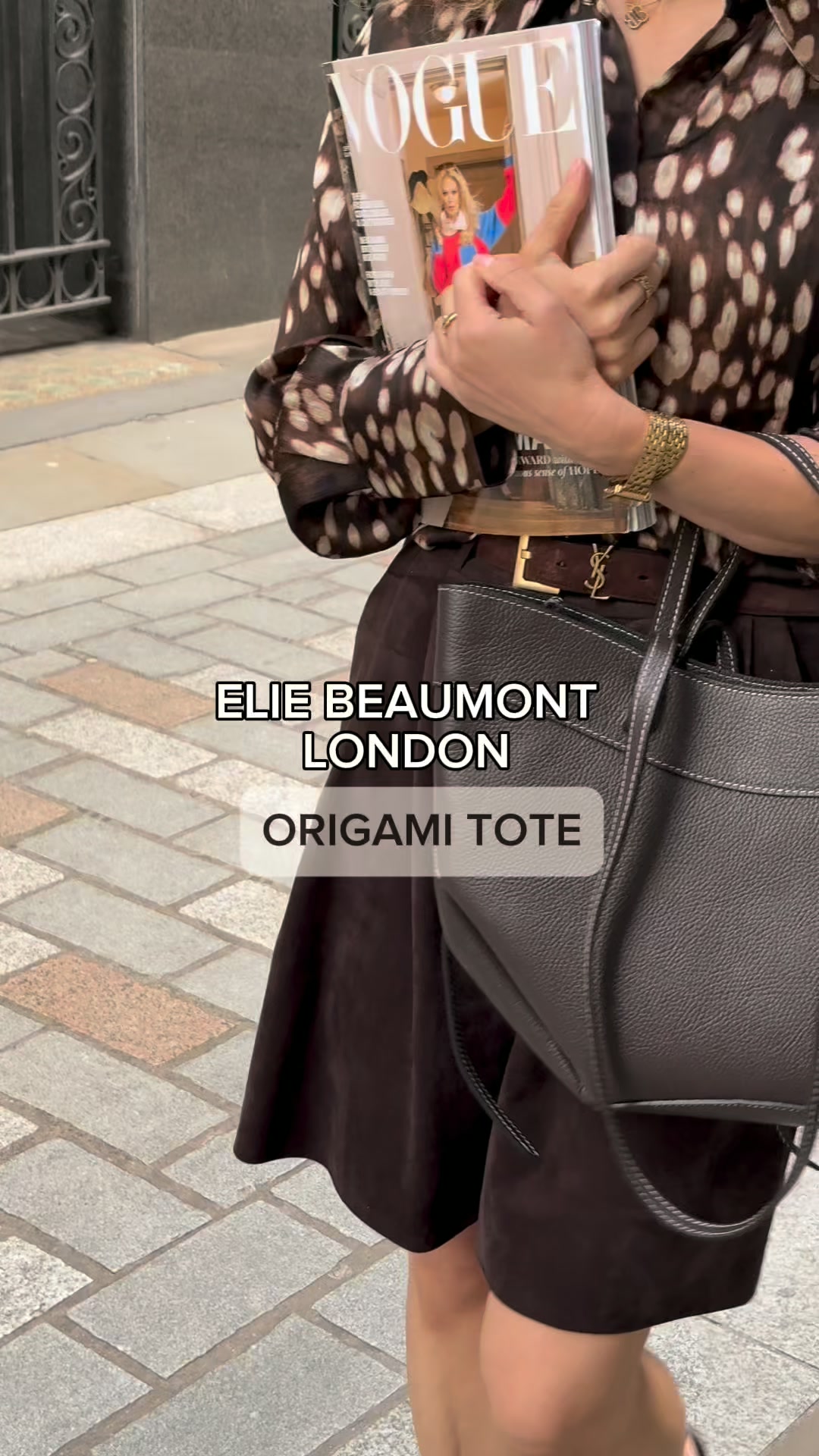 Sophisticated Origami Tote