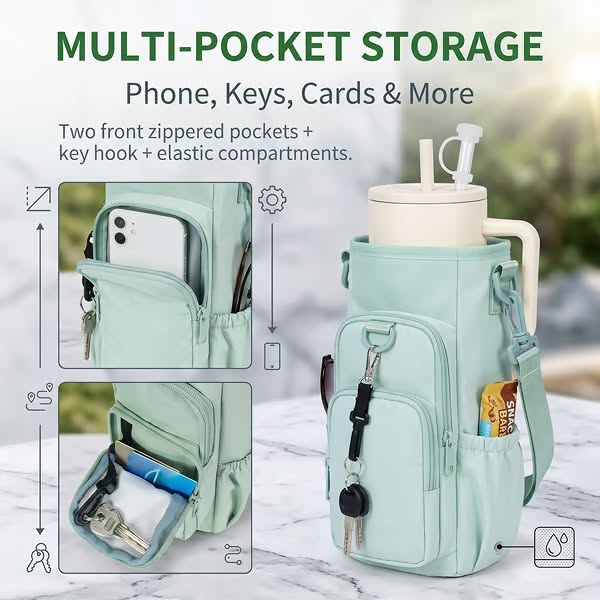 Water Bottle Carrier Bag for 40oz Tumbler