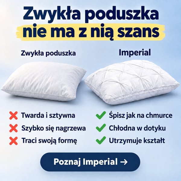 Śpisz na plecach? Ta poduszka jest dla ciebie