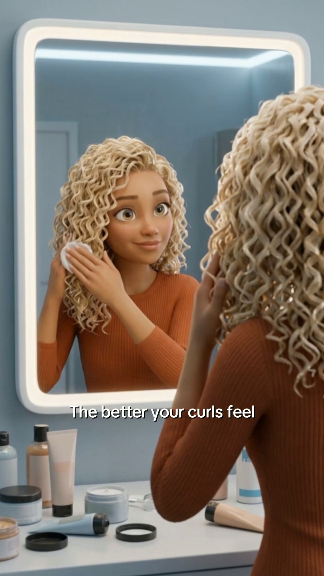 One Capsule. Curls Back.