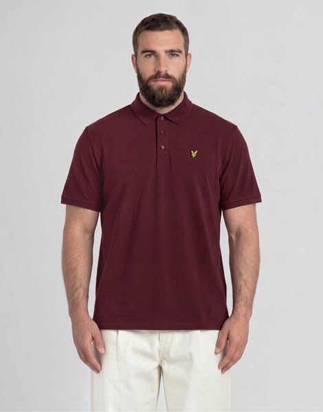 Cotton Polo Shirt - Burgundy