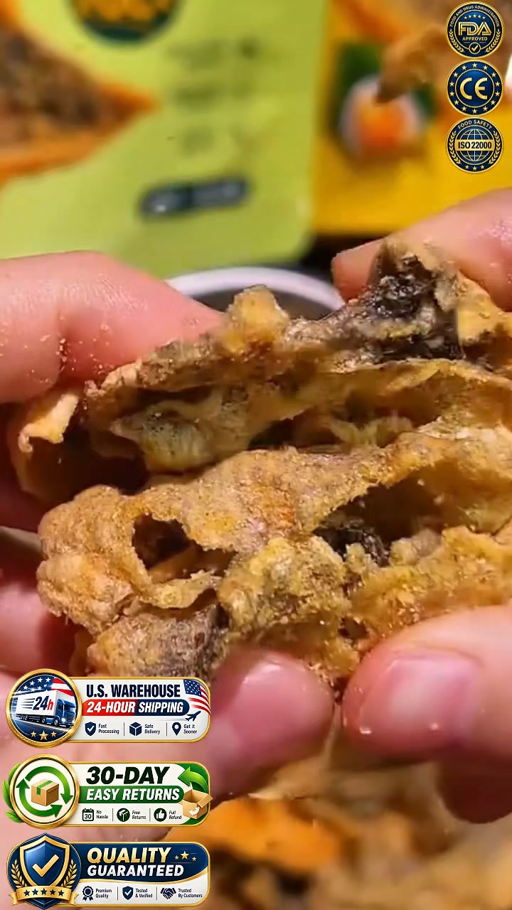 The Ultimate Low-Carb Crunch: 100% Wild Alaskan Salmon Skin Crisps!