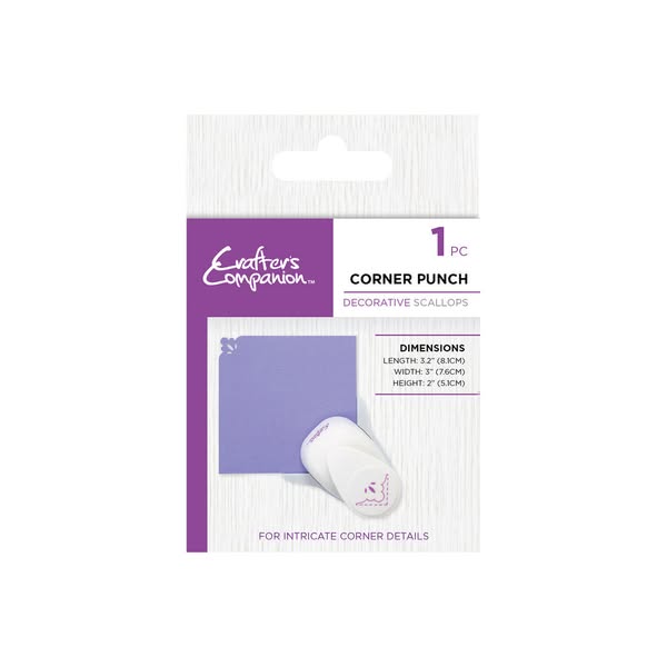 Crafters Companion Corner Punch – Decorative Scallops