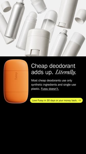 Try Fussy, The UK's Highest Rated Natural Deodorant