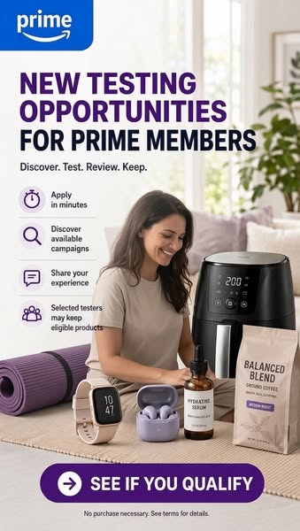 Prime Exclusive: Test Brand‑New Products