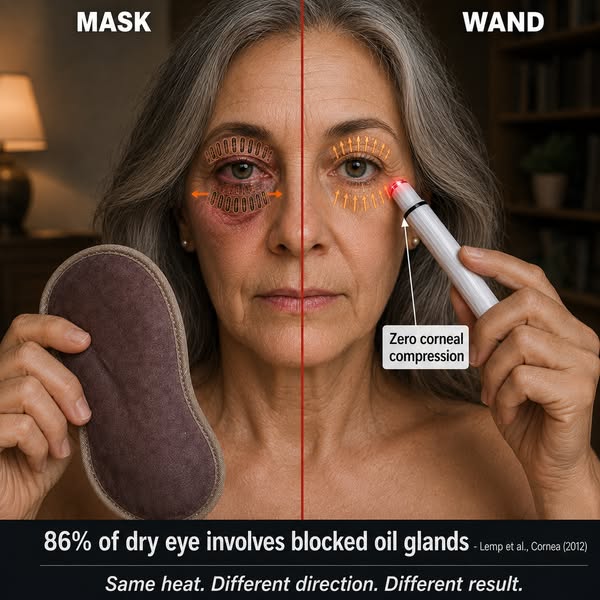 Your heated mask feels like it's helping. Here's what it's actually doing to your meibomian glands.