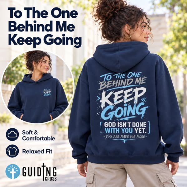 Guiding Cross Christian Fleece Hoodie Set