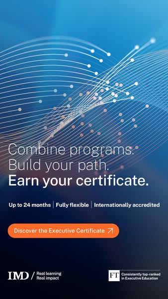 IMD Executive Certificate in AI and Digital Business Excellence