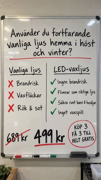 Laddningsbara Vaxljus