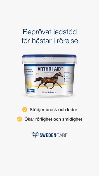 Fri frakt - Arthri Aid främjar din hästs ledhälsa!