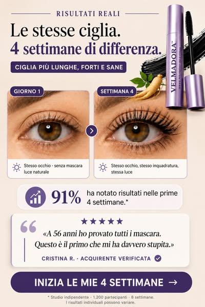 Effetto ciglia finte, senza ciglia finte
