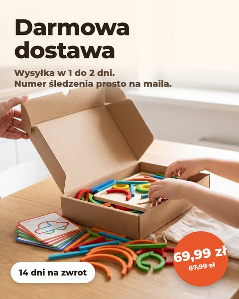 Darmowa dostawa, wysyłka w 1 do 2 dni